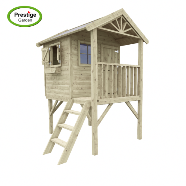 Houten speelhuis Funny XL - Prestige Garden - Afbeelding 2