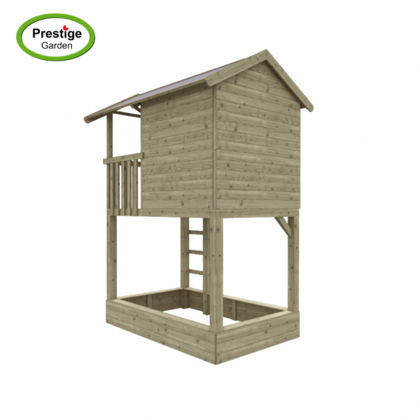 Houten speelhuis Treehut met zandbak - Prestige Garden - Afbeelding 4