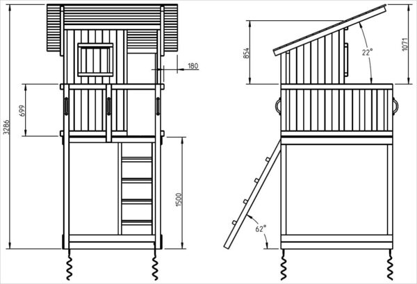 Blue Rabbit Beach Hut speeltoren Douglas - Afbeelding 6