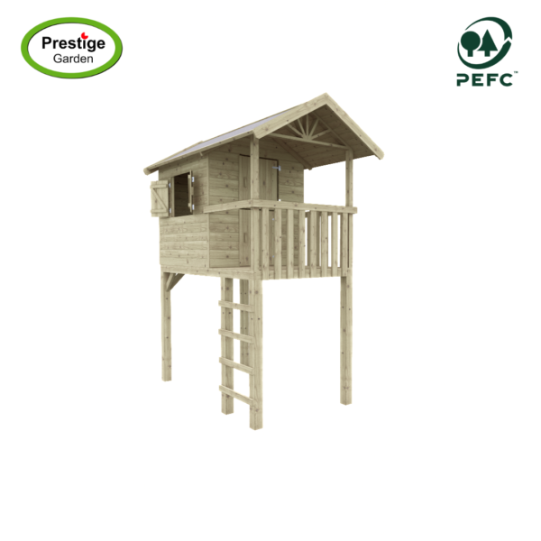 Houten speelhuis Treehut - Prestige Garden