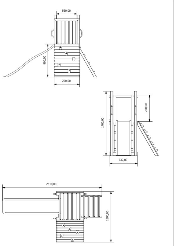 Speeltoren Junior Two met gratis stuurwiel - Prestige Garden - Afbeelding 5