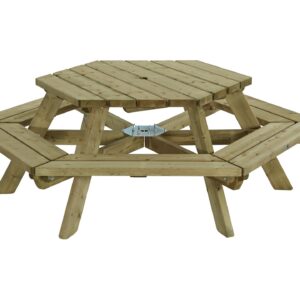 Picknicktafel Zeshoek 225cm