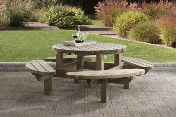 Picknicktafel Rond 210cm