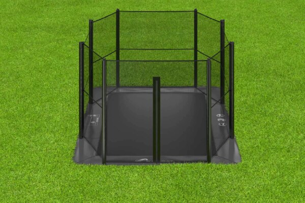 Akrobat Primus Flat to the ground Trampoline 305x183 Zwart/Zwart