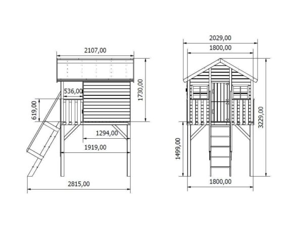 Houten Speelhuis Big House Tom - Prestige Garden