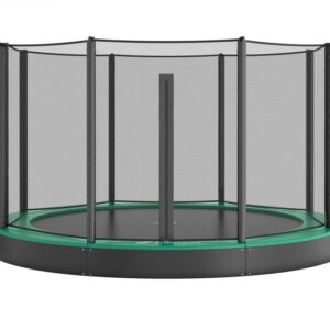 Akrobat Orbit Flat to the ground Trampoline 244 Groen - Incl. Veiligheidsnet