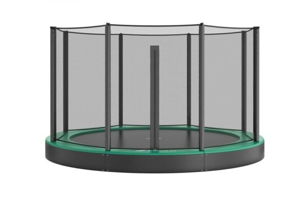 Akrobat Orbit Flat to the ground Trampoline 244 Groen - Incl. Veiligheidsnet