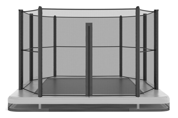 Akrobat Orbit Inground Trampoline 305x183 Antraciet - Incl. Veiligheidsnet