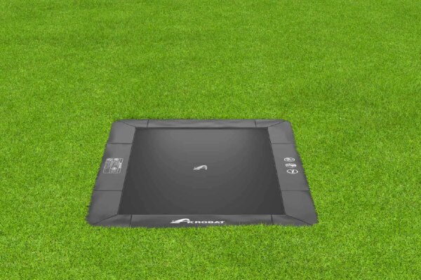 Akrobat Primus Flat to the ground Trampoline 305x183 Zwart/Zwart