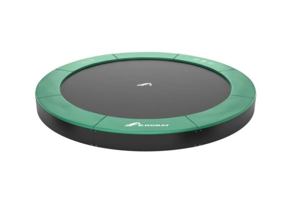 Akrobat Orbit Flat to the ground Trampoline 244 Groen