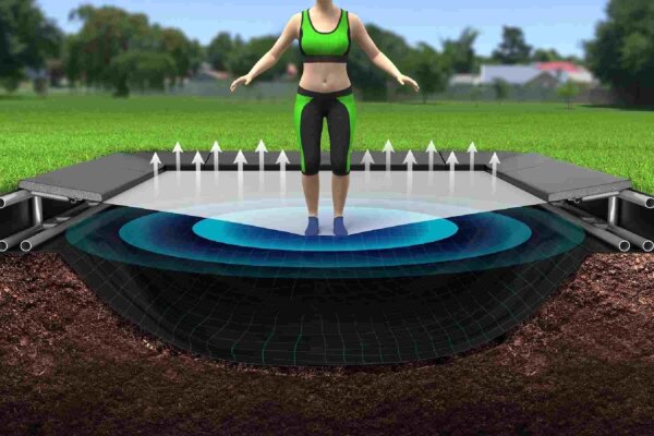 Akrobat Primus Inground Trampoline 335x244 Zwart