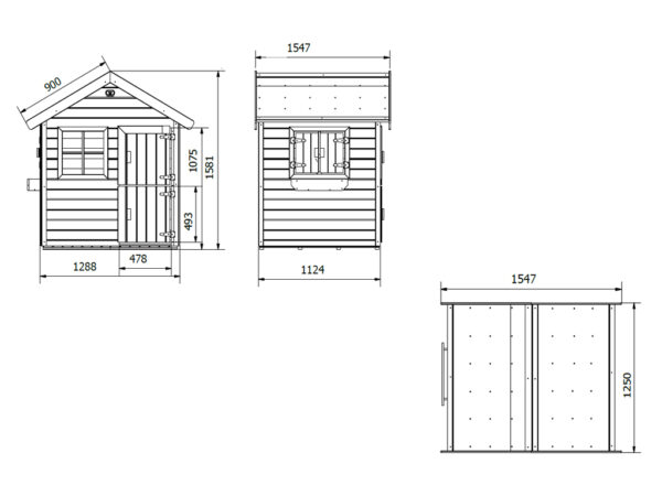 Houten Speelhuis Funny - Prestige Garden