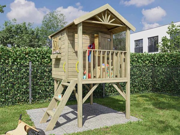 Houten speelhuis Funny XL - Prestige Garden