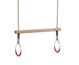 Houten Ringtrapeze - Metalen Ringen