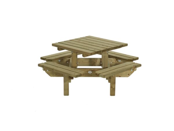 Kinderpicknicktafel Vierkant 125x125cm